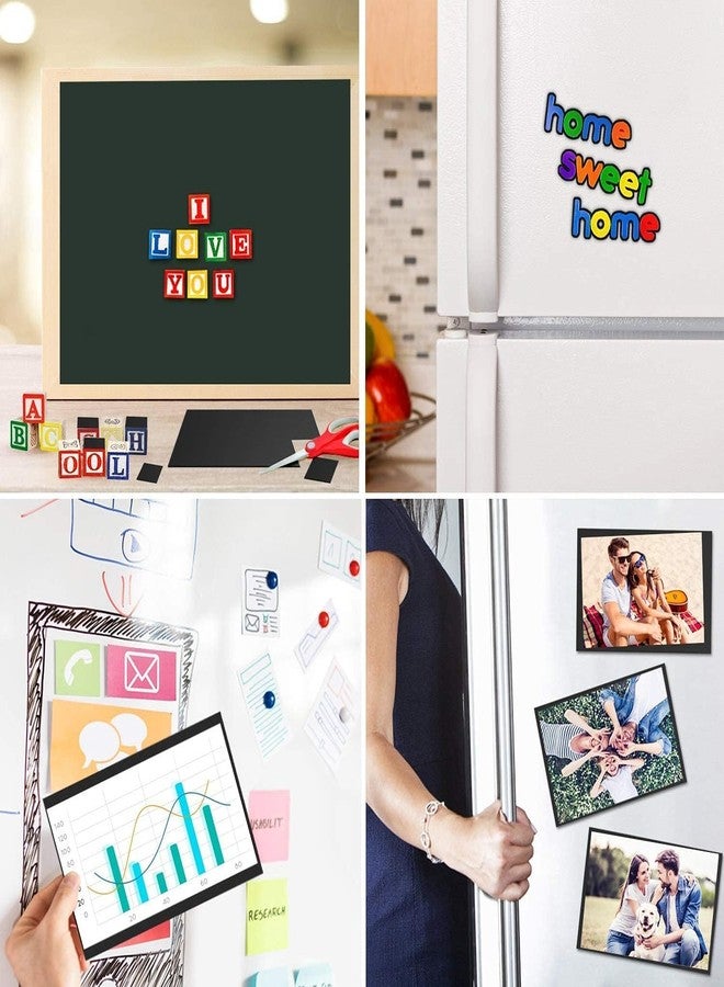 bvslf 12x12 inch | 1 mm thick | Set of 2 | Self Adhesive Magnetic Sheet | Sheet with Adhesive Backing for Craft Photo Fridge Artwork Magnet, Peel and Stick magnetic Sheet, Not for Heavy object - Image 4
